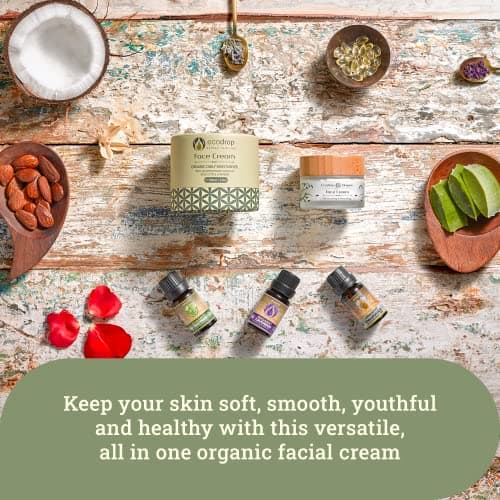 Ecodrop Organic Face Cream 50ml | Botanical Daily Moisturiser — view 6