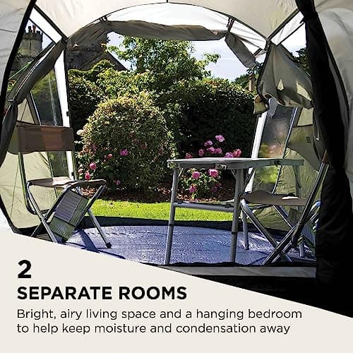 Coleman Coastline 3 Plus Tent | For Camping Trips & Outdoor Stays, Large PVC Window, Waterproof | 3 Person — view 4