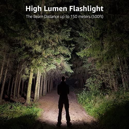 Lepro LE LED Torch Battery Powered, LE1000 Hand Camping Flashlight, 2 Packs — view 2