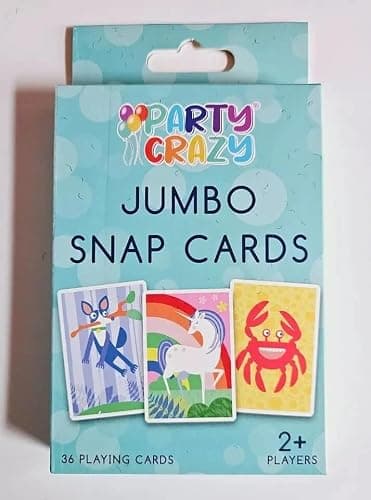 Happium Jumbo Snap Playing Cards Game for Kids – 36 Large Colourful Picture Cards, Educational Matching Game for Boys & Girls Age 3+, Fun Family Travel Game — view 5