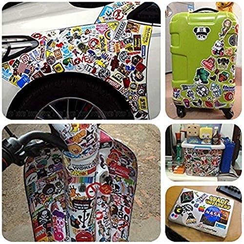 Cool Random Stickers Pack 55-500pcs Laptop Stickers Bomb Vinyl Sticker Variety for Computer Skateboard Luggage Car Motorcycle Bike Decal for Teens Adults Boys — view 4