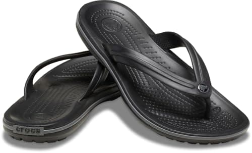 Crocs Unisex Crocband Flip Flip Flops, Black Slate Grey, 7 UK Men/ 8 UK Women — view 4