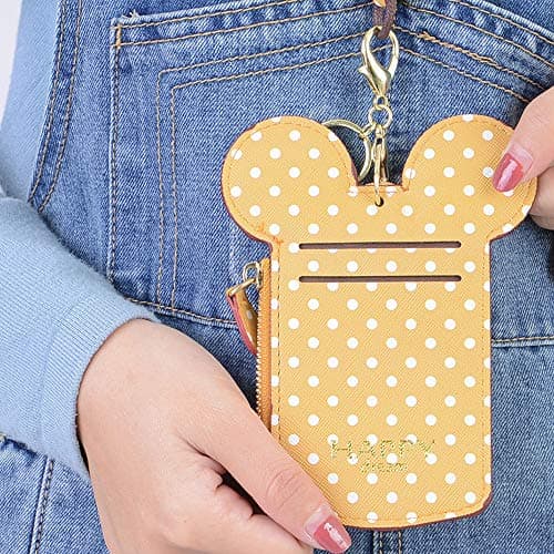 7 Colors Fashions New Leather Oyster Baby Travel Card Bus Pass Holder Wallet Rail Card Cover Case (Bohemia-Yellow) — view 2