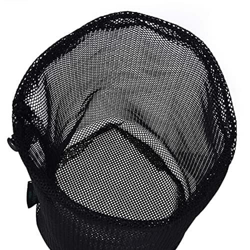 iBasingo Black Drawstring Mesh Bags Nylon Stuff Sack 5 Pack BVP03 — view 5