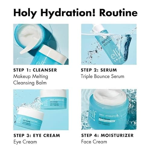 e.l.f. SKIN Mini Holy Hydration! Face Cream, Moisturiser For Nourishing & Plumping Skin, Infused With Hyaluronic Acid, Vegan & Cruelty-Free — view 3