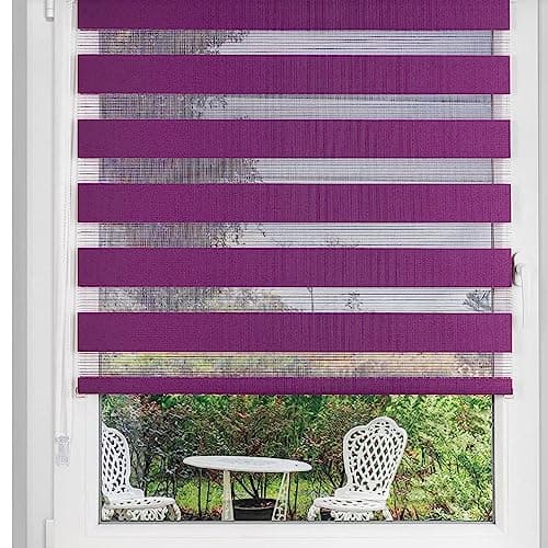 Coat Rack Blackout Skylight Blind 65 x 160 cm Complete Light Blocking Roller Shades with Installation Kit for Bedroom Nursery Loft or Travel Stylish Purple Color Option for Enhanced Sleep an — view 3