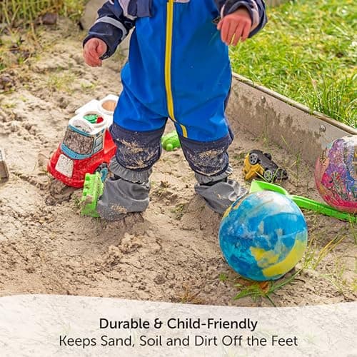 Zamboo Baby Rain Booties - Waterproof Shoe Covers – Non-Slip Outdoor Overshoes with Elastic Band & Ankle Cuff for Babies and Toddlers - Grey — view 3