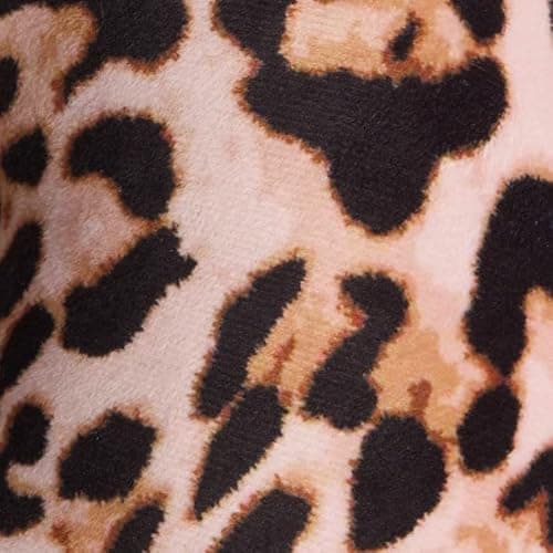 OHS Neck Pillow Leopard Print Travel Pillow, Soft Foam Neck Support Pillow Lightweight & Portable Support Cushion For Airplane Train Car, Natural-30x30cm — view 6