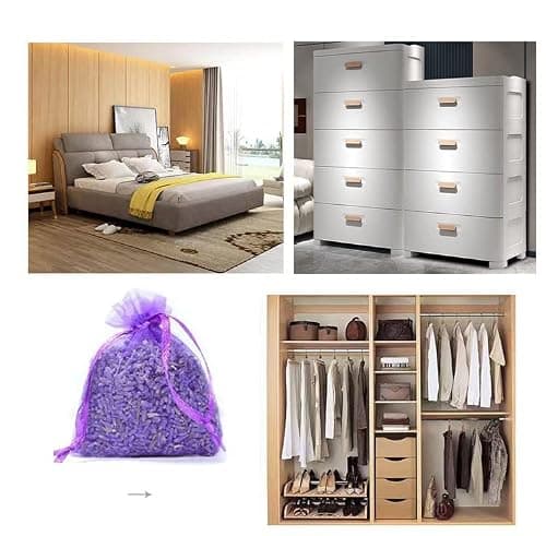 20X Lavender filled bags drawers,(7x9cm) wardrobe fresheners，lavender moth repellent for wardrobes, suitable for pillows, cars, shoe cabinets, cupboards — view 5