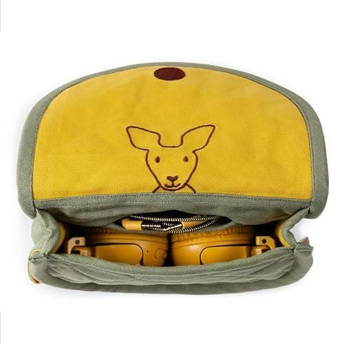 POGS Travel Pouch | The Kangaroo | Perfect fit headphones | 100% organic fairtrade cotton | Protection case for headphones — view 3