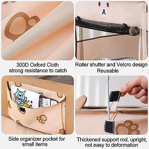 Foldable Pet Playpen Portable Kennel Cage for Puppy Dog Kitten Cat — view 4