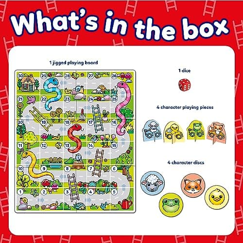 Orchard Toys My First Snakes & Ladders Family Board Game for Kids Age 3+ — view 2