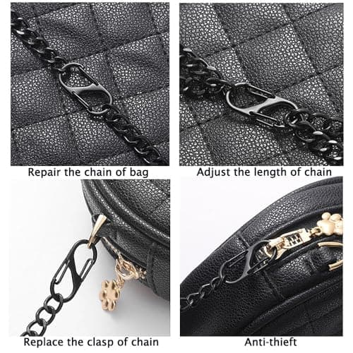 Belegao 2 Sizes Zipper Lock Clips 12PCS Dual Opening Anti-Theft Deterrent — view 5