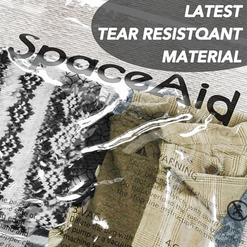 SpaceAid 20 Pack Vacuum Storage Bags, Space Saver Sealer Compression Bags for Comforters, Blankets, Pillows, Bedding, Clothes (4 Jumbo/4 Large/4 Medium/4 Small/4 Roll) — view 6