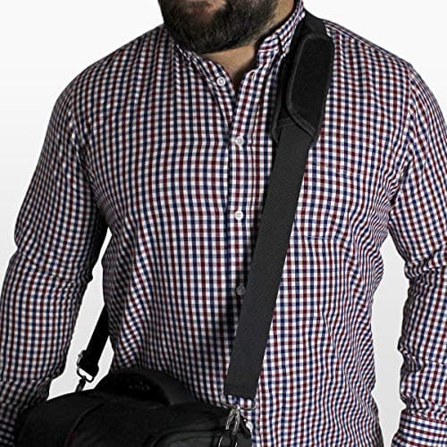 CampTeck U6907 - Adjustable Shoulder Strap Universal Replacement Bag Strap with Detachable Pad - for Laptop, Camera, Duffel, Sports, Travel, Messenger Bags and More - Black — view 3