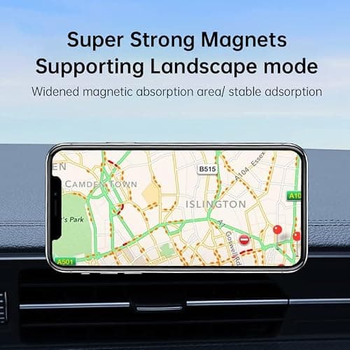 Fortune Global Universal Car Phone Holder - Magnetic Mount With 360 Rotation, Compatible With Samsung iPhone All Smartphones (Rose Gold) — view 4