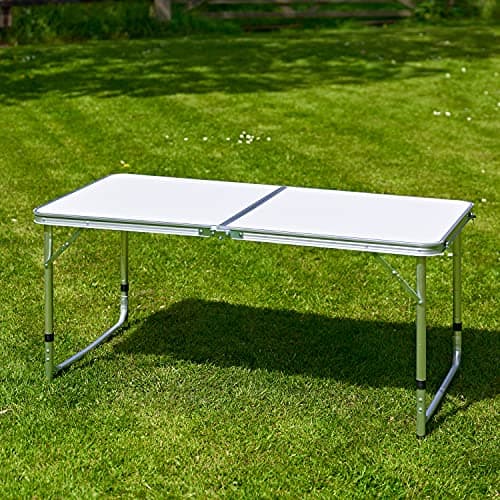 SA Products Folding Table 4ft - 1.2m Heavy Duty Plastic Outdoor Work Top — view 2