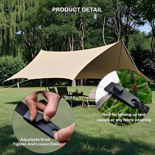 Langaelex 12 Pack Heavy Duty Tarp Clips for Tent Awning Canopy — view 5