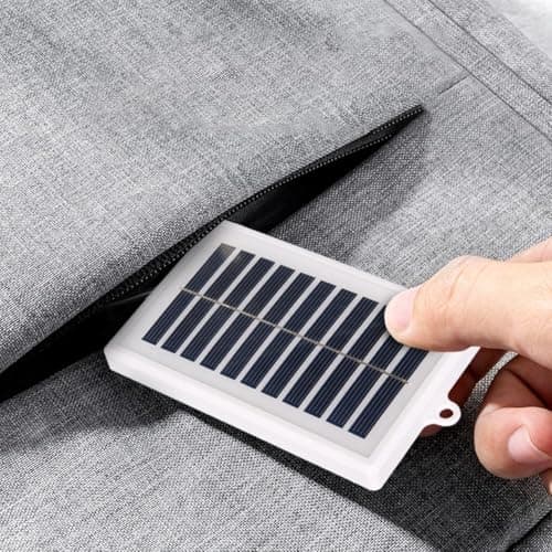 Portable Solar Charger 2W 5V with USB Output for Outdoor Travel and Camping, Lightweight ABS Solar Panel for Charging Small Devices, Weather-Resistant Compact Design in Shown Color(2PCS) — view 3