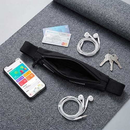 YANJINGSHE Running Belt, Waist Bag, Ultra-Thin, Fits up to 7-inch Phones — view 3