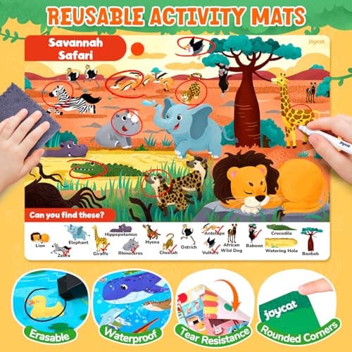 JoyCat Search & Find Activity Books, Animal Preschool Learning for Kids 3-5 — view 2
