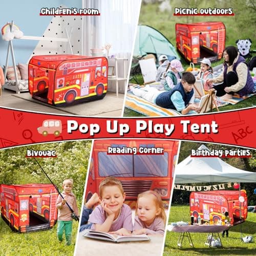 Britik Toys for 3-8 Year Old Boys Pop Up Truck Car Tent Kids Play Tent — view 6