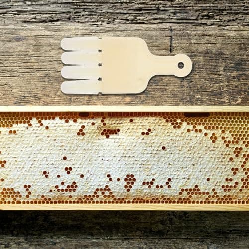 TEHAUX Honey Scrape Pen Royal Jelly Extractor Outdoor Beekeeping Tool White Plastic Multi-row Design Enhances Beekeeping Efficiency — view 5