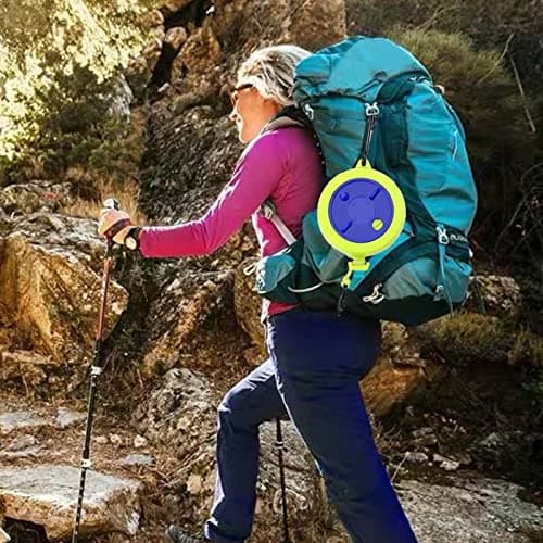 Qeeheng Adjustable Travel Clothesline Cord, 32.8FT Portable Camping Clothesline, Windproof Drying Line Rope For Outdoor/Indoor/Home/Laundry/Hotel, With 10 pcs Windproof Clothespins — view 2