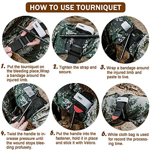 Tourniquet Set with Shears & MOLLE Pouch - One-Hand Hemorrhage Control — view 5