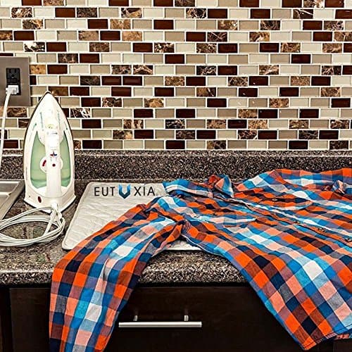 Kaxich Foldable Magnetic Ironing Mat Washer Dryer Heat-resistant Ironing Pad Blanket Thick Portable Ironing Board Cover for Table, Travel and Flat Surface 85 x 48cm Grey — view 6
