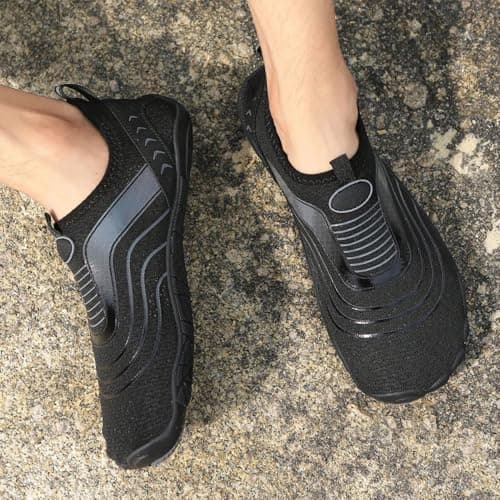 Wide Toe Box Water Shoes for Women and Man,Slip-On and Non Slip Aqua Quick Dry Shoes for Swimming Yoga Hiking — view 2