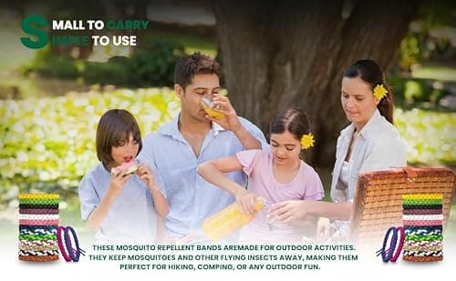 BREXTER® Mosquito Repellent Bracelet, Pack of 15 Adjustable Leather Bands with Natural Deet-Free 24-Hour Protection, Insect Repellent Bracelets 300 Hours Protection, Suitable for All Age — view 6