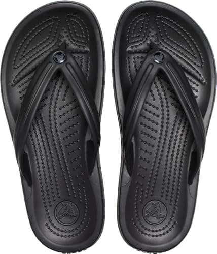 Crocs Unisex Crocband Flip Flip Flops, Black Slate Grey, 7 UK Men/ 8 UK Women — view 3