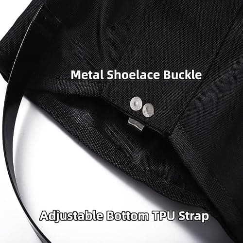 WOQI Waterproof Leg Gaiters for Men Women, Adjustable Snow Shoe Gaiters For Hiking, Skiing, Hunting, Outdoor Adventures, Snow Boot Gators Sandproof & Anti-Mosquito Bites, Oxford, (Black) — view 5