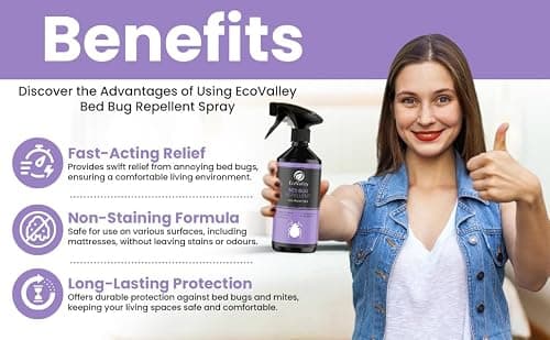EcoValley Bed Bug Repellent Spray 500ml - Fast Acting Bedbug Terminator Treatment for Mattresses, Homes, Caravans, Trucks, and Bedrooms — view 6