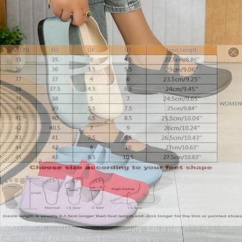 Women's Casual Knitted Mary Jane Flats Shoes, Comfortable Breathable Mesh Walking Ballet Shoes, Lightweight Breathable Slip-On Walking Shoes for DailyWeddings Travel Casual (Green,4) — view 6