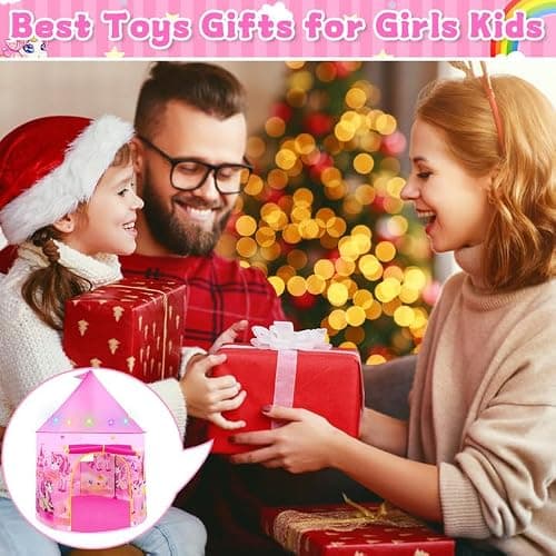 Girls Toys Pop Up Kids Tent Unicorn Birthday Presents Gift for Girl Age 3-7 — view 6