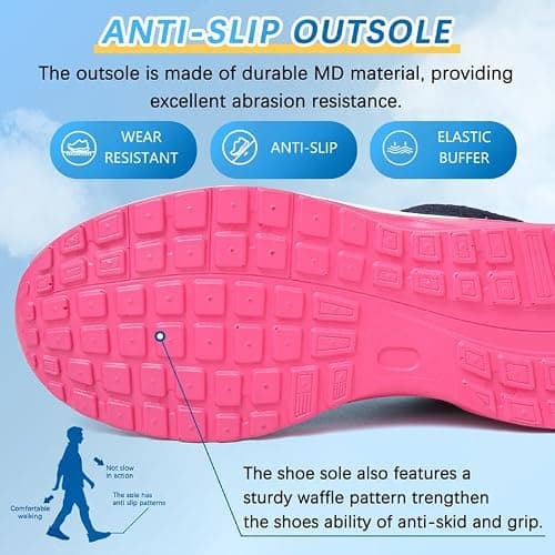 Running Shoes Womens Trainers Walking Shoes Air Cushion Athletic Sneakers Ladies Breathable Mesh Sport Shoes Lightweight Non Slip Tennis Shoes Workout Casual Gym Jogging Shoes — view 6