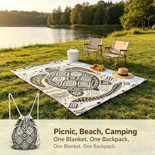 Jakiro 2-in-1 Wearable Beach Towel Backpack — view 5
