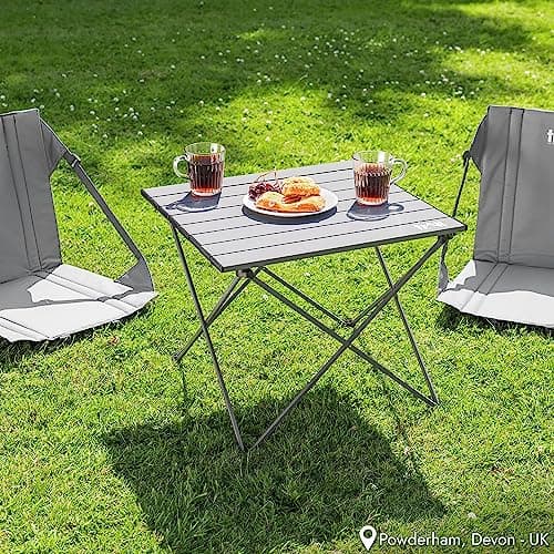Trail Small Lightweight Aluminium Camping Table, L43cm x W40cm x H40cm — view 2