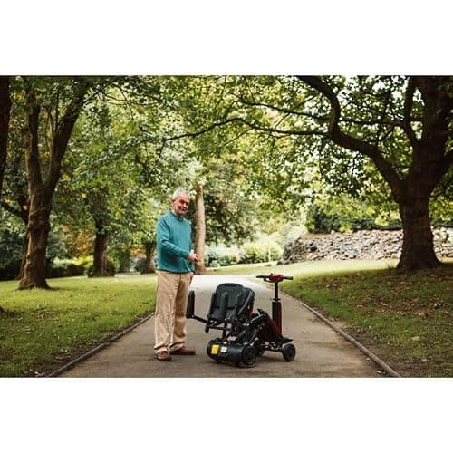 Automatic Folding Mobility Scooter – Ultra Lightweight 22kg, Removable Battery, Portable Boot Scooter, Travel Mobility Chair, 270W Brushless Motor, Remote Control & Electromagnetic Brakes — view 3