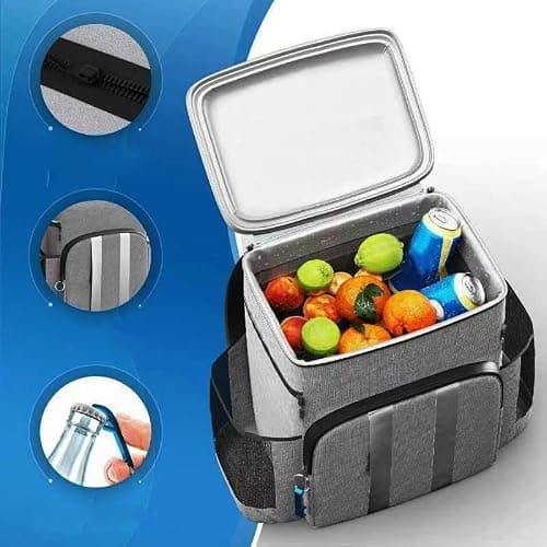 BRAVECOW Cooler Backpack, Insulated Refrigerated Leakproof Outdoor Portable Cold for 24 Hours Picnic Fresh Holds 54 Cans/4 Wine Bottles Large Capacity Hiking Camping — view 4