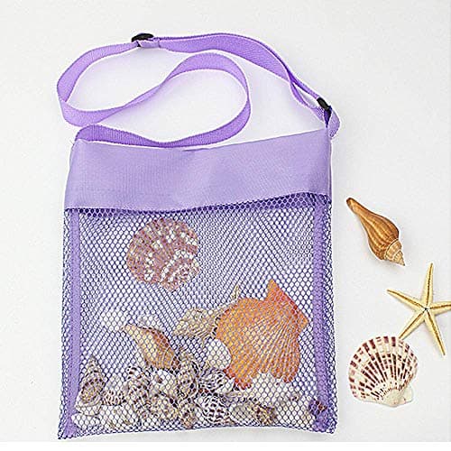 IMEIKONST 5-Pack Beach Mesh Bags for Children Toys Balls Shells Colorful — view 5
