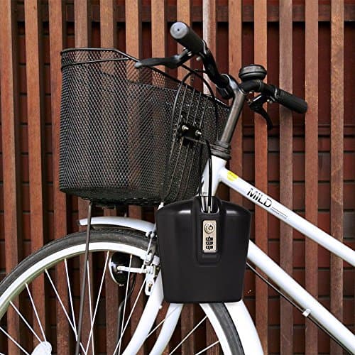 SAFEGO Portable Indoor/Outdoor Lock Box Safe with Key and Combination Access (Black) — view 5