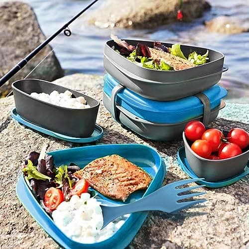 Utility Spork 3-in-1 Combo Spoon-Fork-Knife Camping Utensil (20 pack, Grey) — view 5