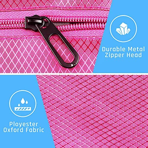 CHEPULA Drawstring Bags, Large Sports Backpack String Swim Drawstring Gym Bags for Women Men, Travel Beach Bag with Waterproof (Rose Red) — view 6
