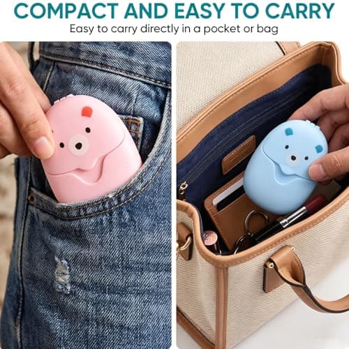 300PCS Travel Soap Sheets, Portable Paper Soap, Camping & Travel Essentials — view 6