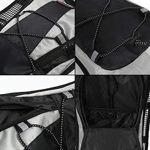 LanXin 5L Small Hiking Backpack Waterproof Tear-Resistant Hiking Daypack with Reflective Strip,Great for Hiking, Running, Cycling, Camping, Skiing, Outdoor Activities, Black (5L) — view 5