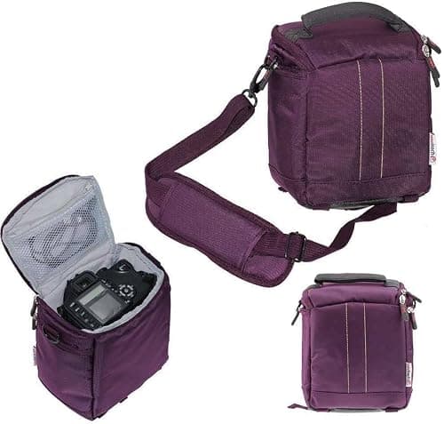 Navitech Purple Protective Portable Projector Carrying Case and Travel Bag for The APEMAN Mini Pocket LED DLP Projector
