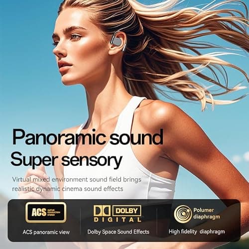 ePalZoneXP Wireless AI Translation Earbuds, 150 Languages, Open-Ear Bluetooth Sport Headphones, Long Battery Earphones, Clear Audio, Two-Way Real-Time Translator, Workout & Travel UK (White) — view 6